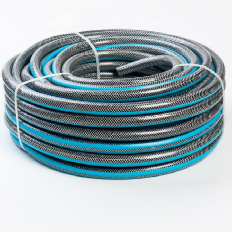 Pas d'odeur de bonne qualité coloré fibre flexible tressé renforcer le tuyau de jardin en plastique PVC